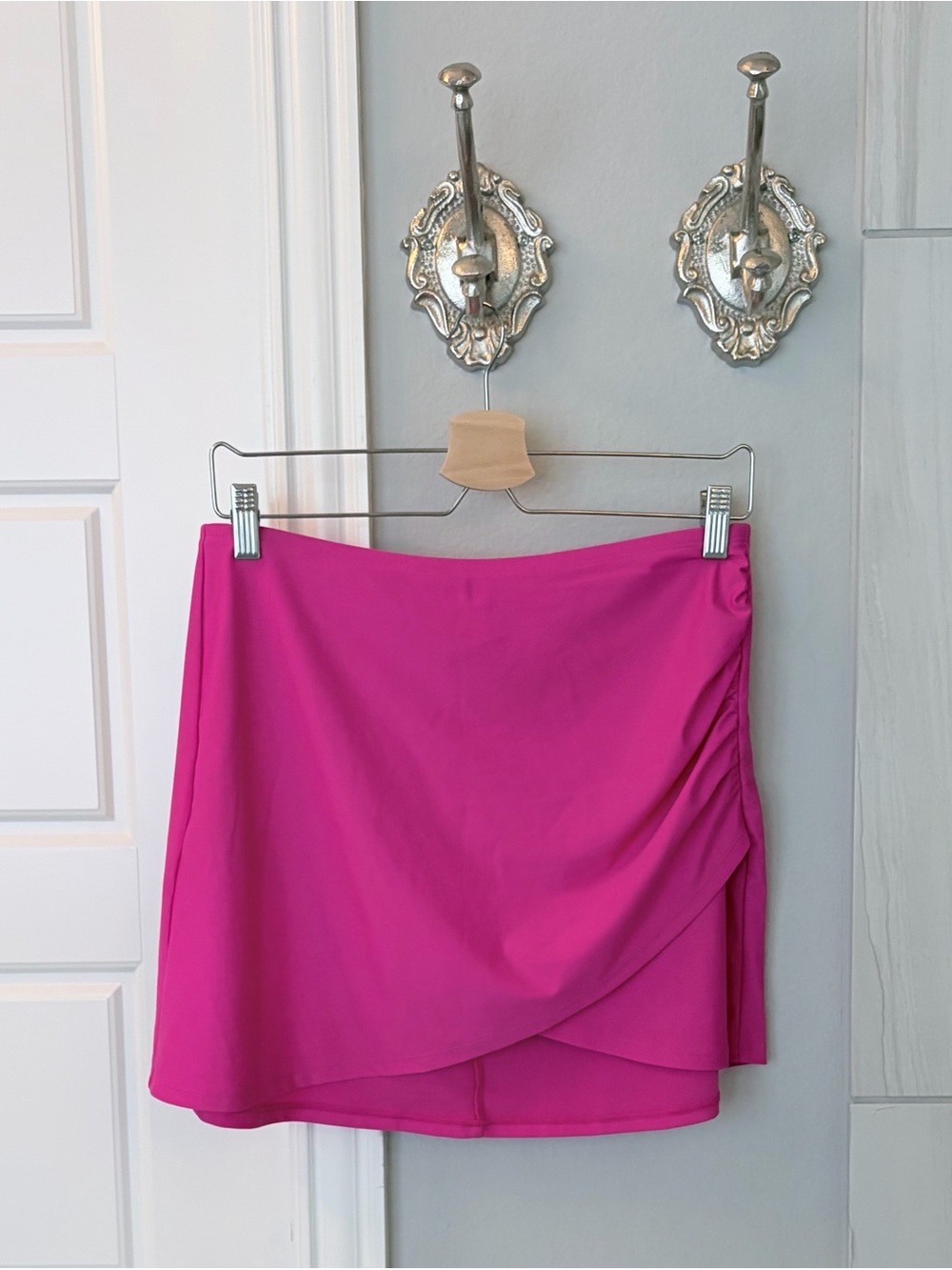 Summersalt Ruched Hibiscus Swim Skirt - Size Small